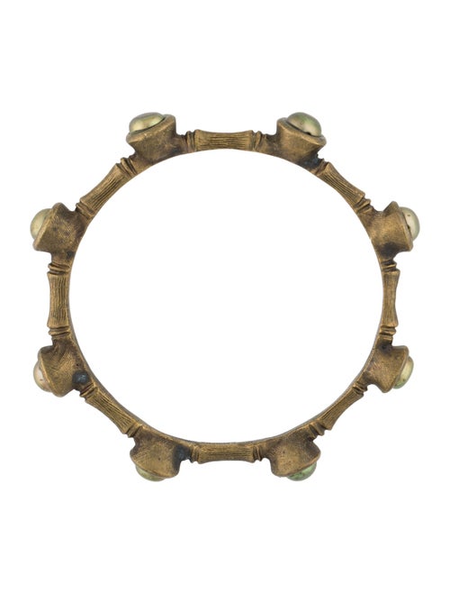 Jose and Maria Barrera Faux Pearl Bangle