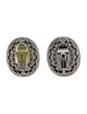 Jose and Maria Barrera Hammered Clip-On Earrings