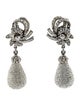 Jose and Maria Barrera Crystal Austrian Drop Clip-On Earrings