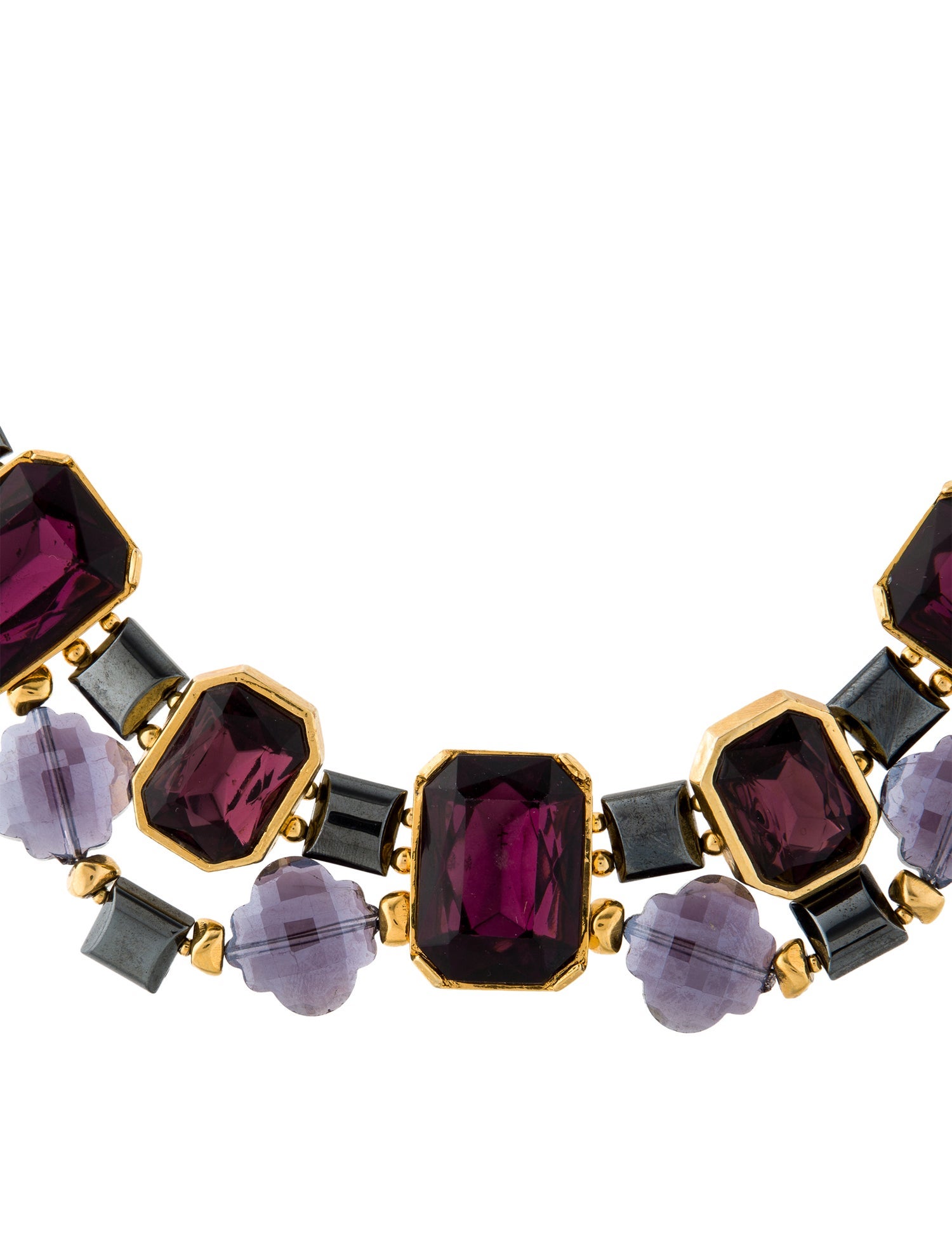 Jose and Maria Barrera Crystal Collar Necklace