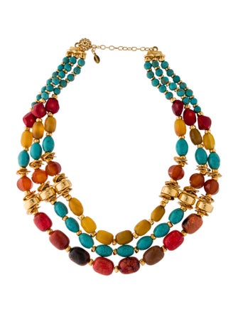 Jose and Maria Barrera Beaded Collar Necklace