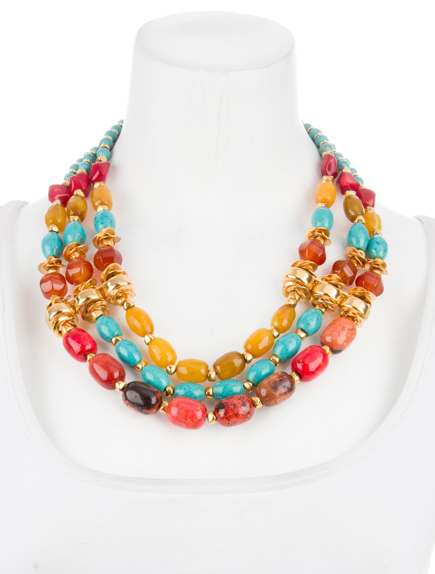Jose and Maria Barrera Beaded Collar Necklace