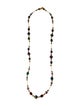 Jose and Maria Barrera Resin & Bead Strand Necklace