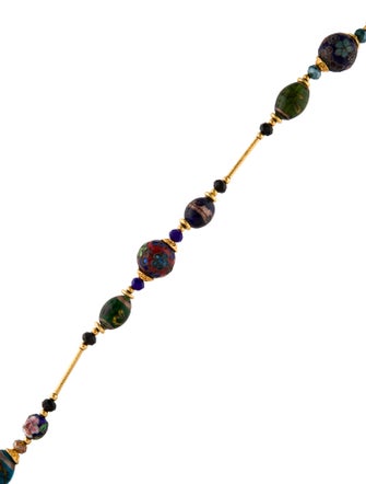 Jose and Maria Barrera Resin & Bead Strand Necklace