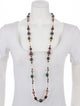 Jose and Maria Barrera Resin & Bead Strand Necklace