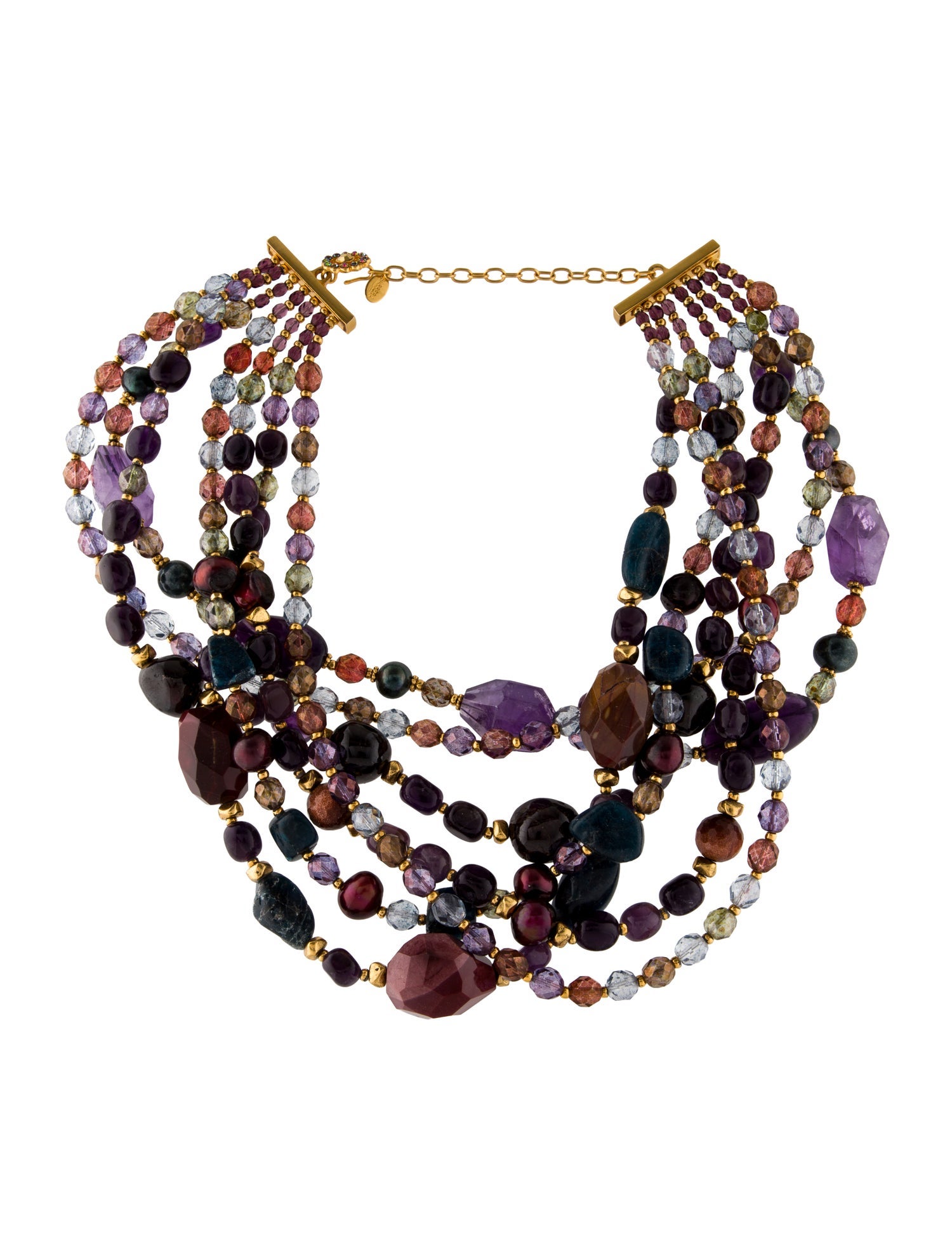 Jose and Maria Barrera Pearl & Bead Collar Necklace
