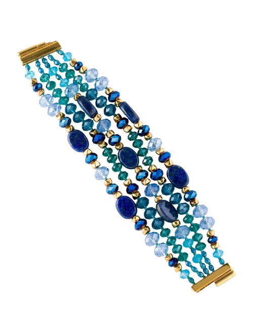 Jose and Maria Barrera Crystal & Bead Multistrand Bracelet