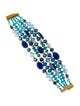 Jose and Maria Barrera Crystal & Bead Multistrand Bracelet