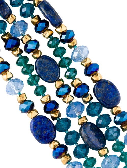 Jose and Maria Barrera Crystal & Bead Multistrand Bracelet