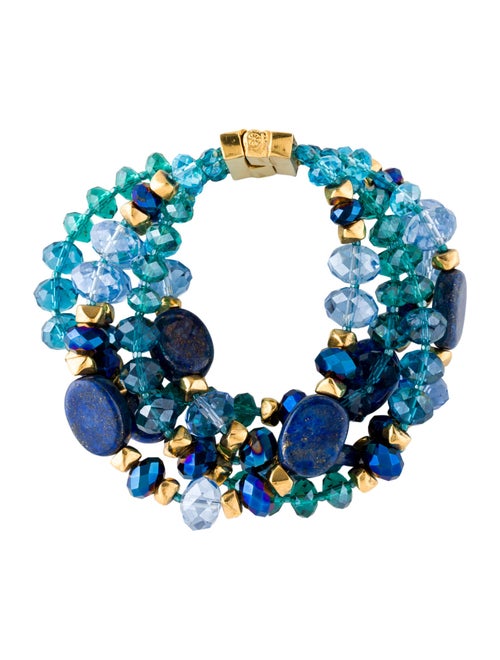 Jose and Maria Barrera Crystal & Bead Multistrand Bracelet