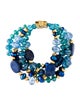 Jose and Maria Barrera Crystal & Bead Multistrand Bracelet