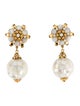 Jose and Maria Barrera Mother Of Pearl Clip-On Drop Earrings