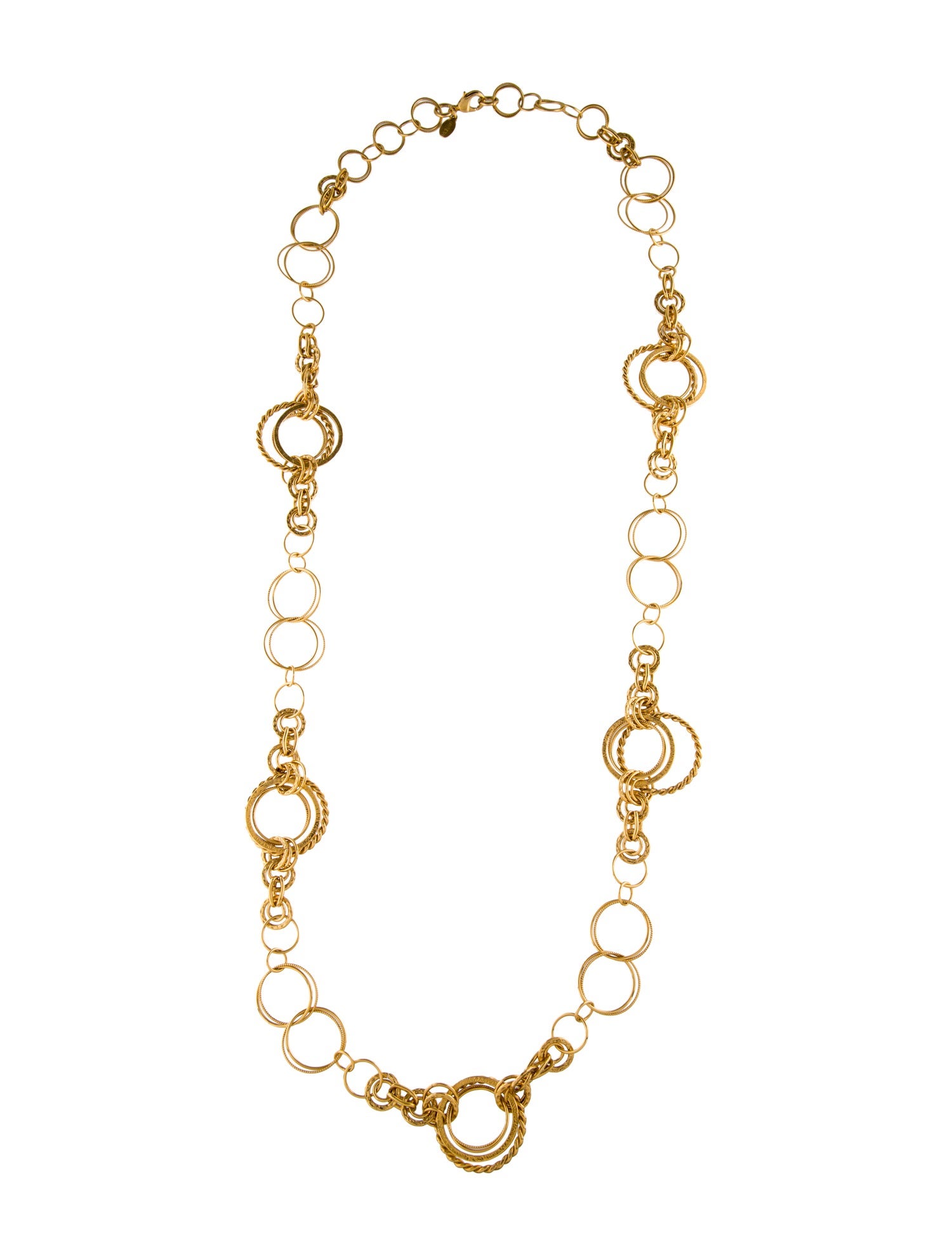 Jose and Maria Barrera Textured Chain Necklace