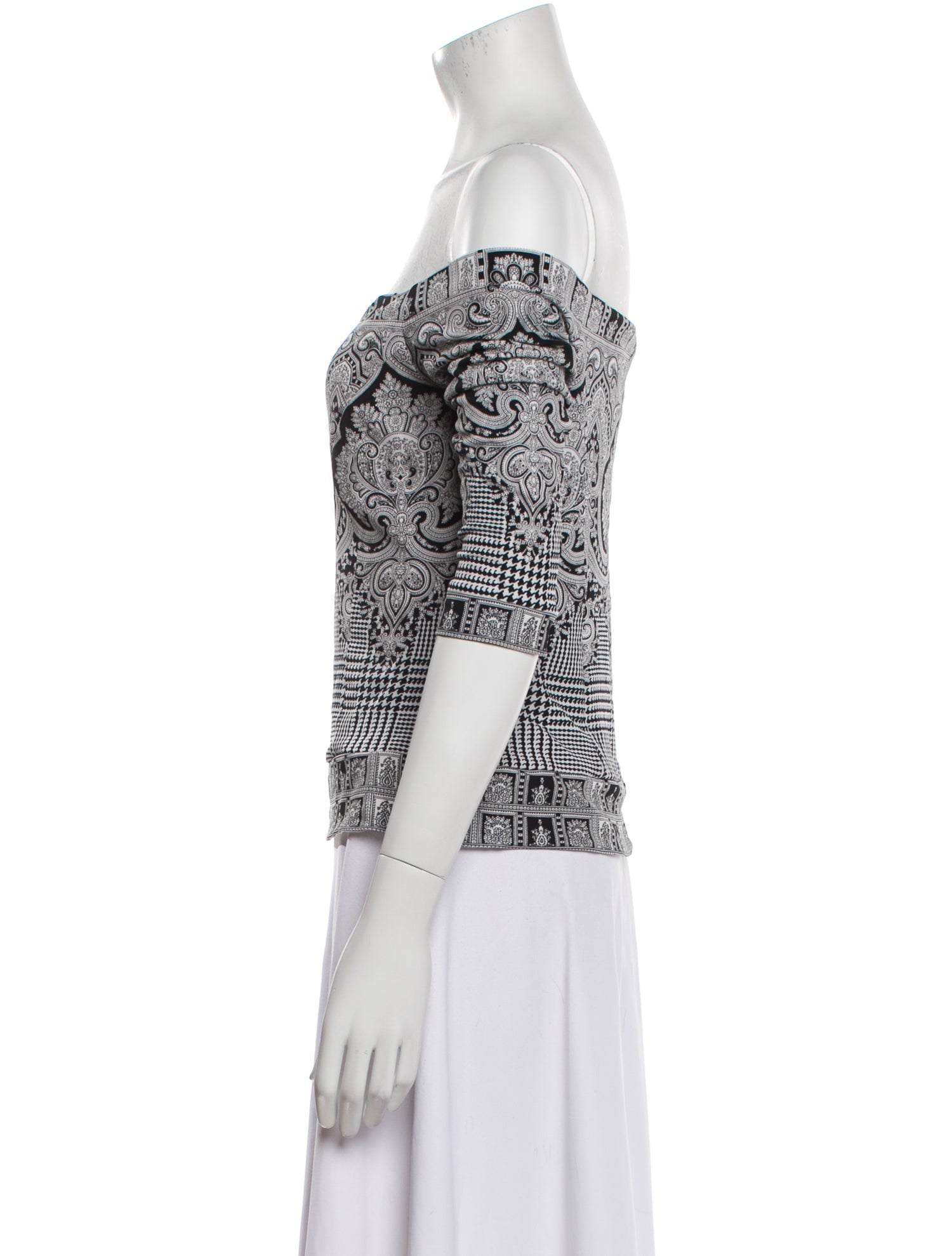 Jiki Monte-Carlo Creations Printed Off-The-Shoulder Top