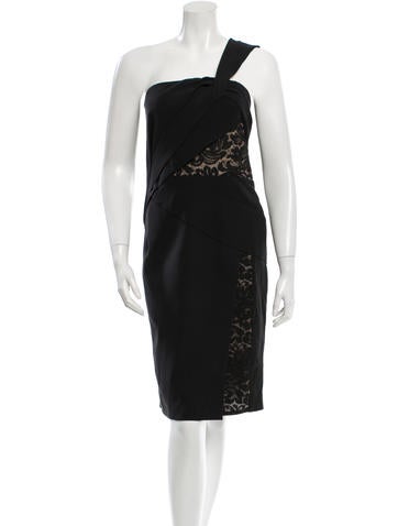 J. Mendel Silk Lace Inset Dress w/ Tags
