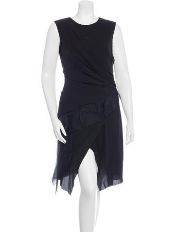 J. Mendel Tiered Virgin Wool Dress