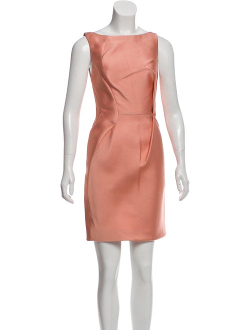 J. Mendel Satin Mini Dress Pink