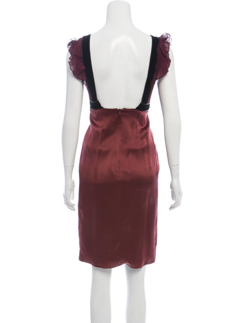 J. Mendel Silk Apron Dress