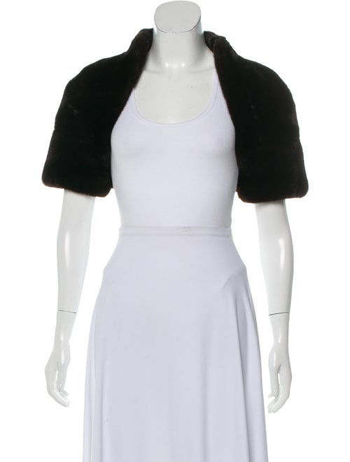 J. Mendel Mink Fur Shrug Brown