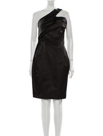 J. Mendel One-Shoulder Knee-Length Dress