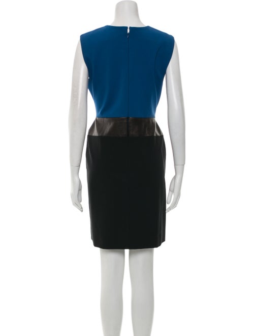 J. Mendel Colorblock Pattern Mini Dress