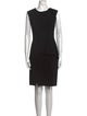 J. Mendel Crew Neck Knee-Length Dress