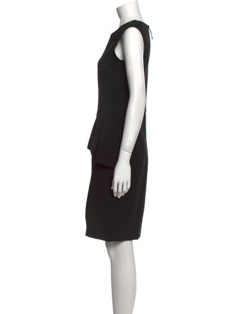 J. Mendel Crew Neck Knee-Length Dress