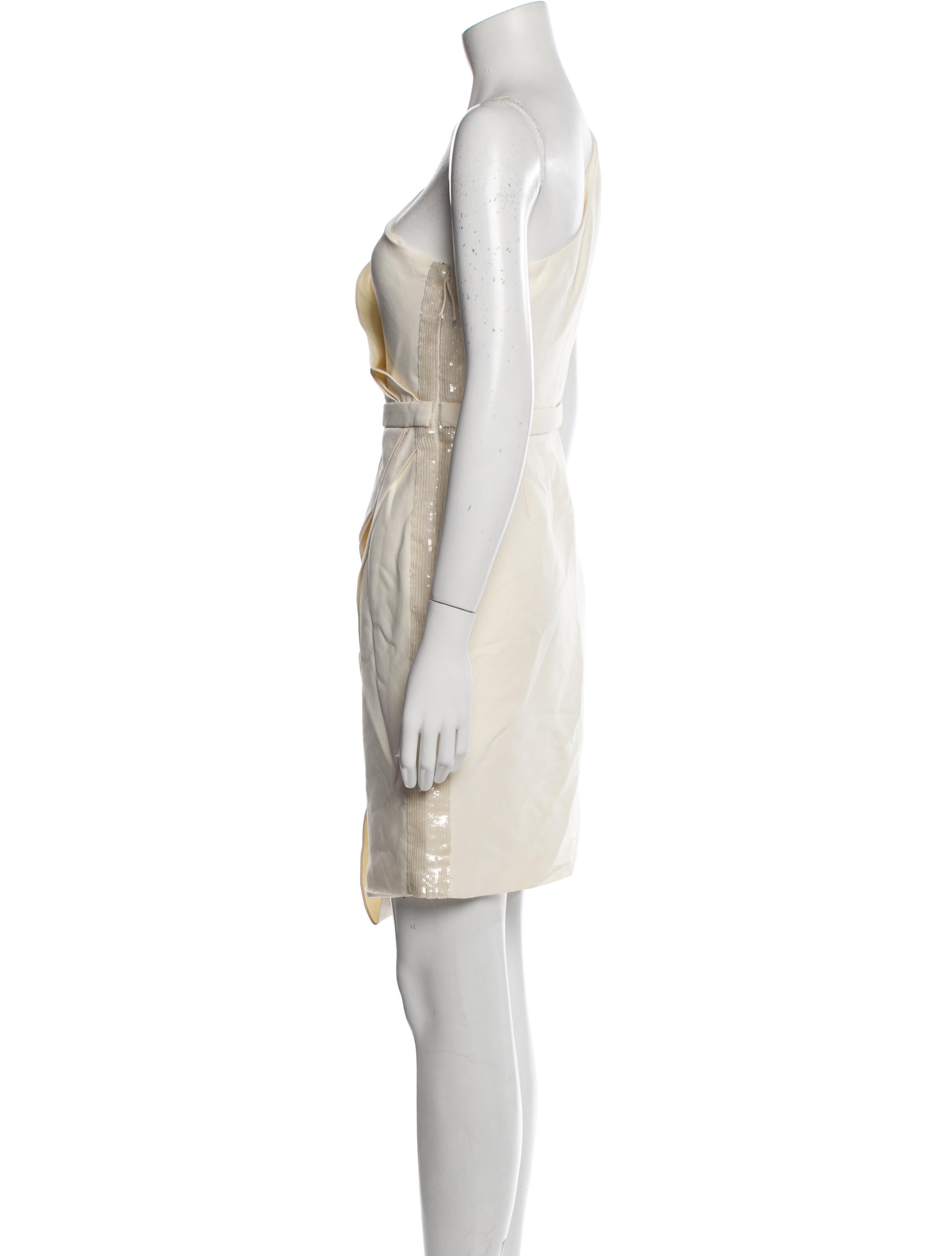 J. Mendel One-Shoulder Mini Dress