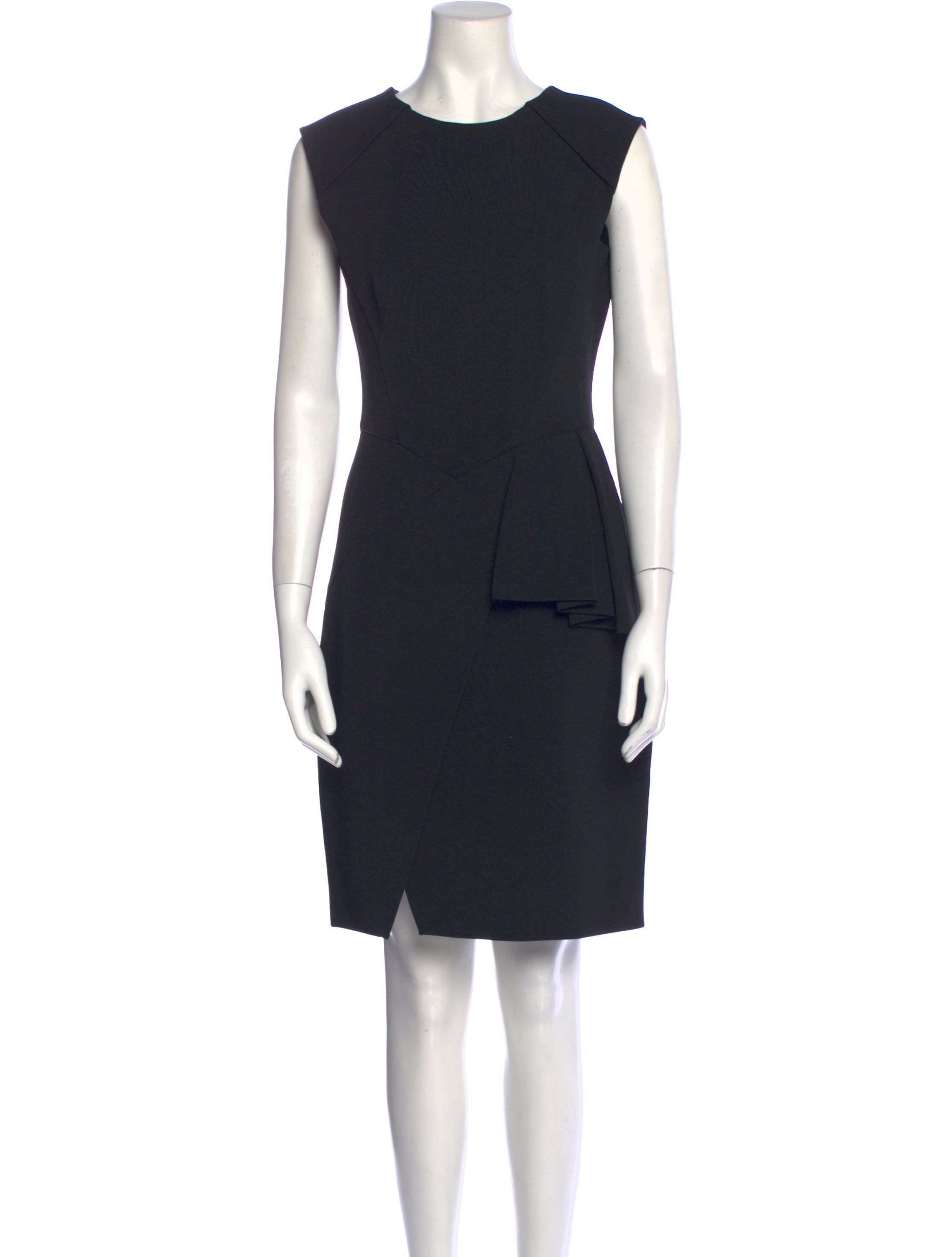 J. Mendel Crew Neck Knee-Length Dress