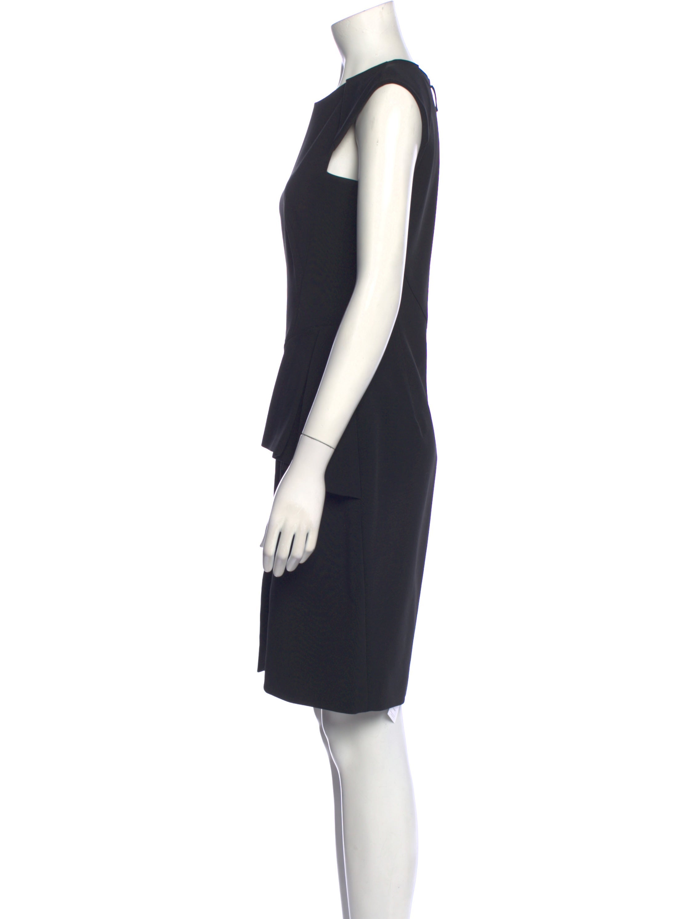 J. Mendel Crew Neck Knee-Length Dress