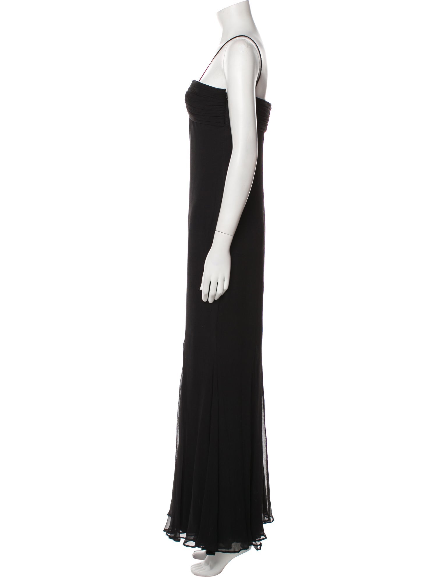 J. Mendel V-Neck Long Dress