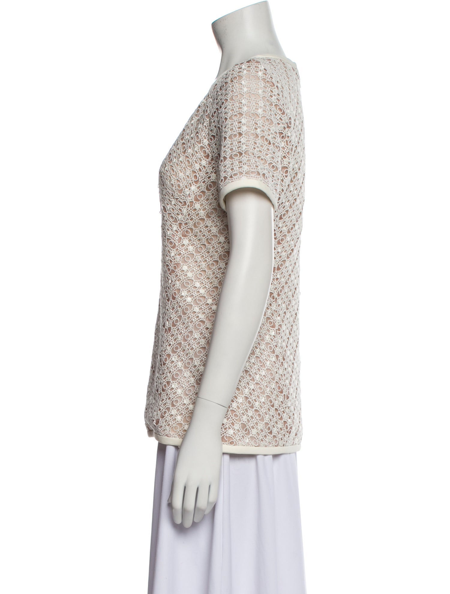 J. Mendel Printed V-Neck Blouse