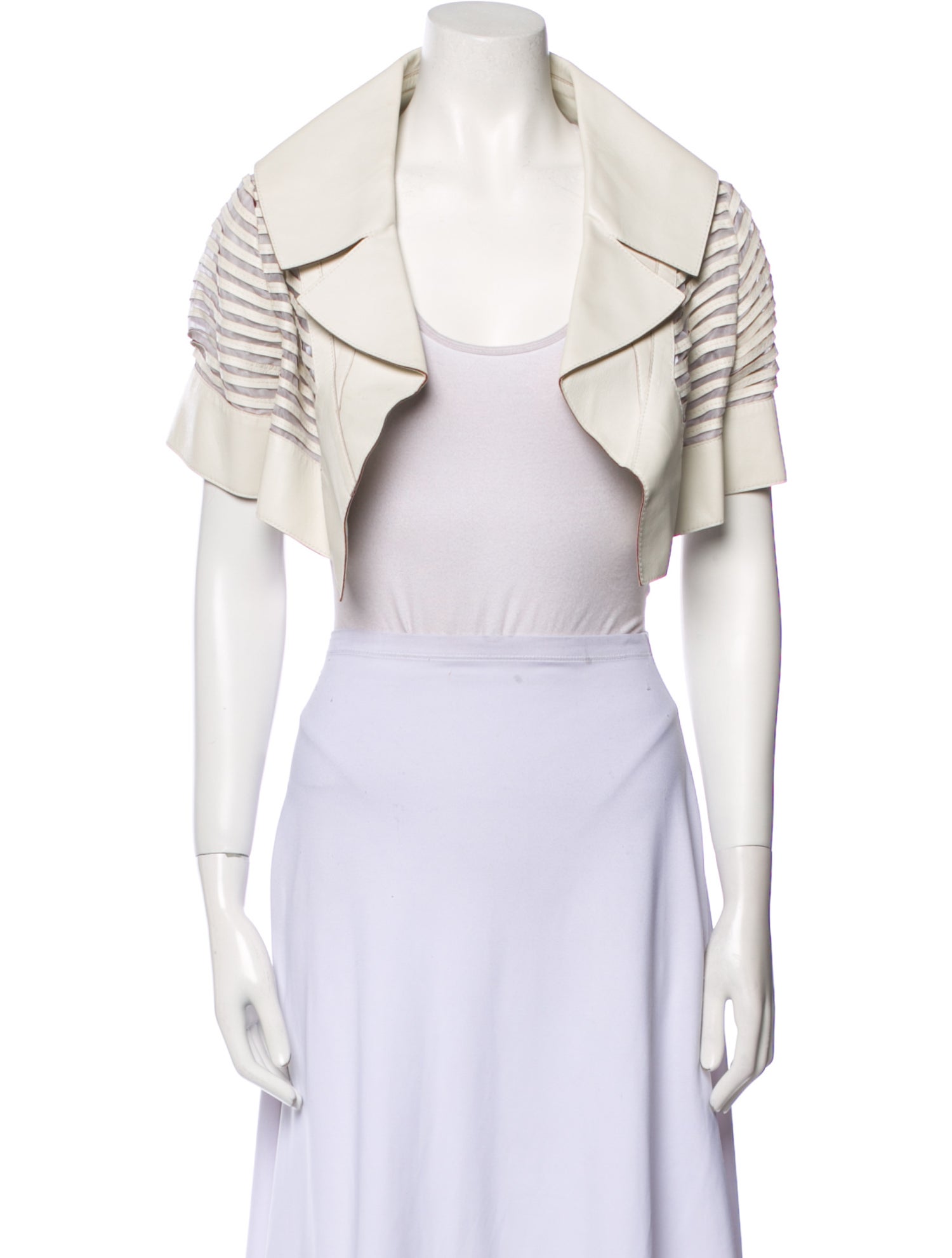 J. Mendel Lambskin Striped Bolero