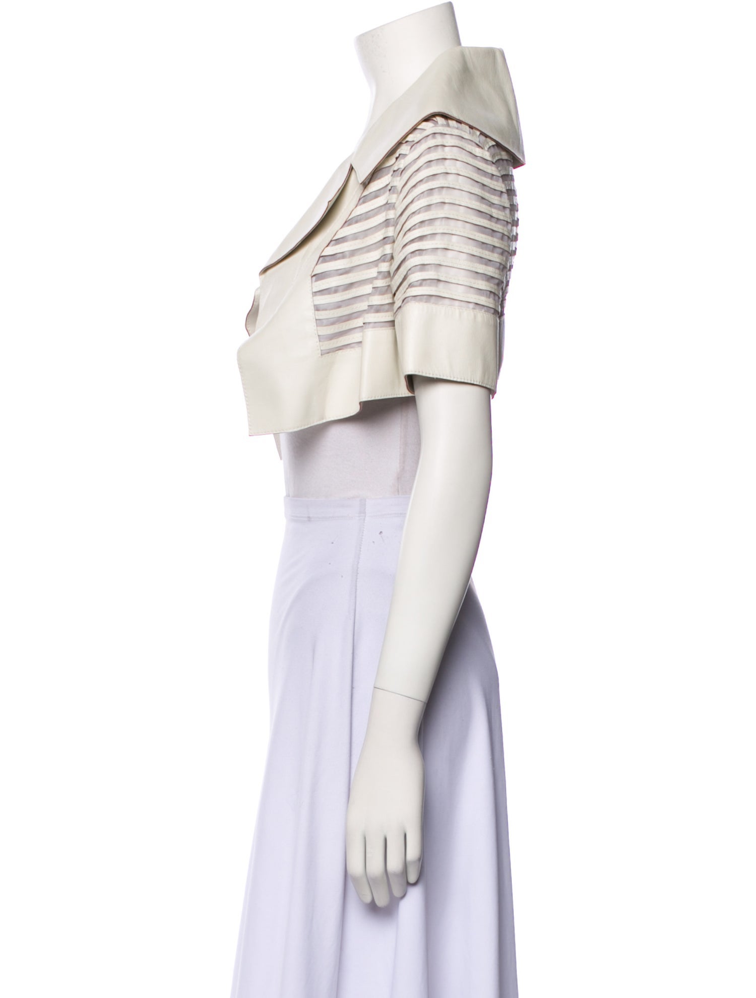 J. Mendel Lambskin Striped Bolero