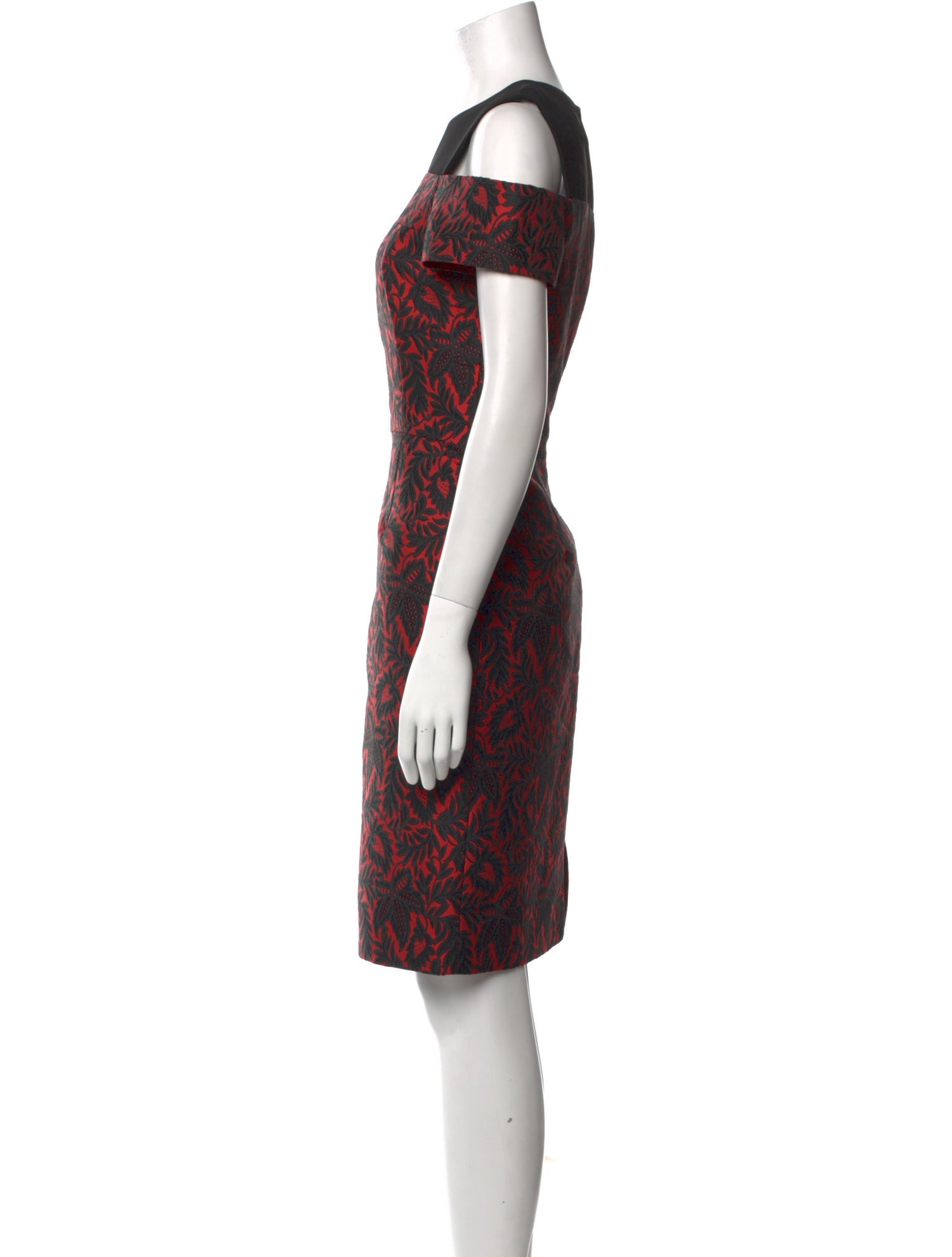 J. Mendel Printed Knee-Length Dress