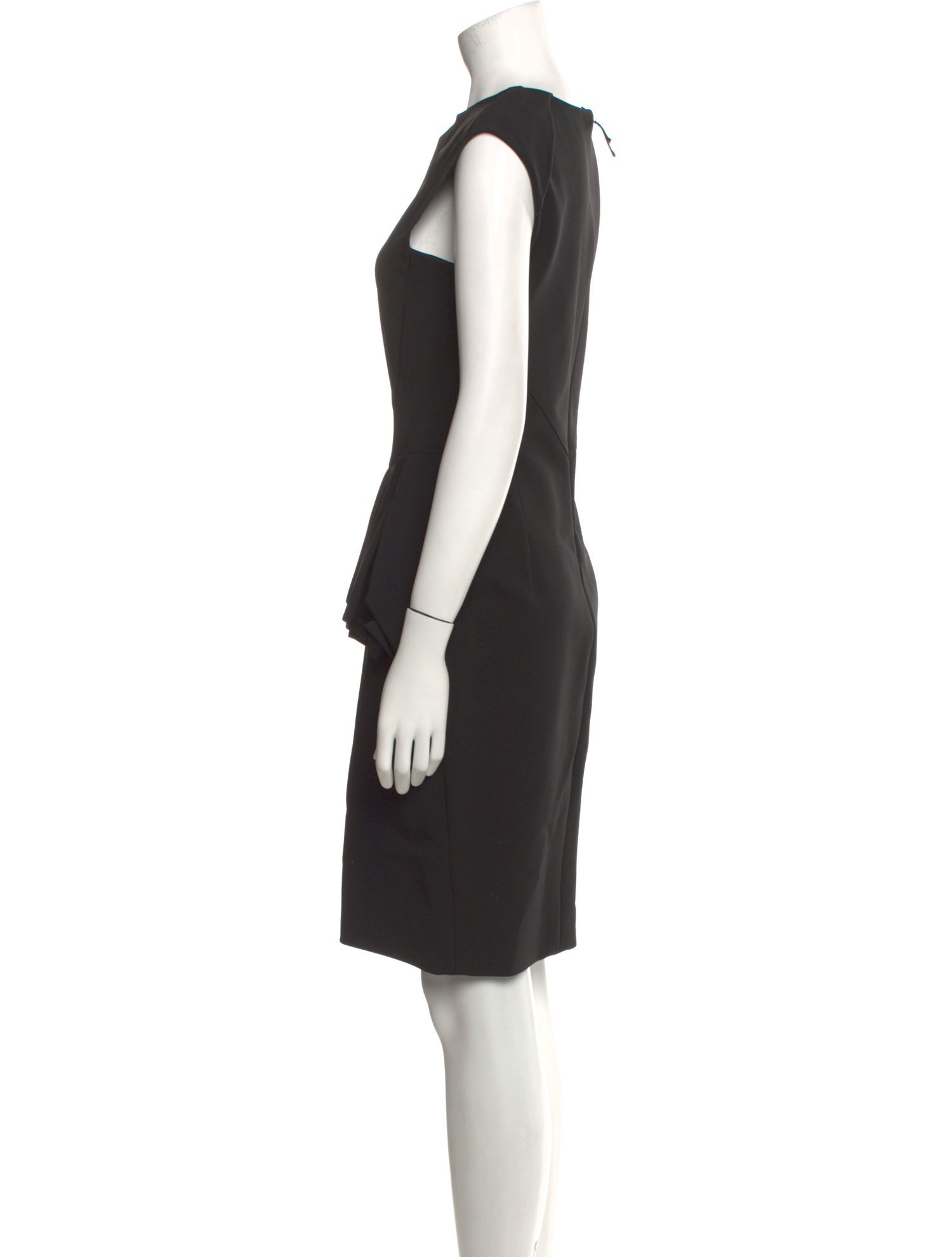 J. Mendel Crew Neck Knee-Length Dress