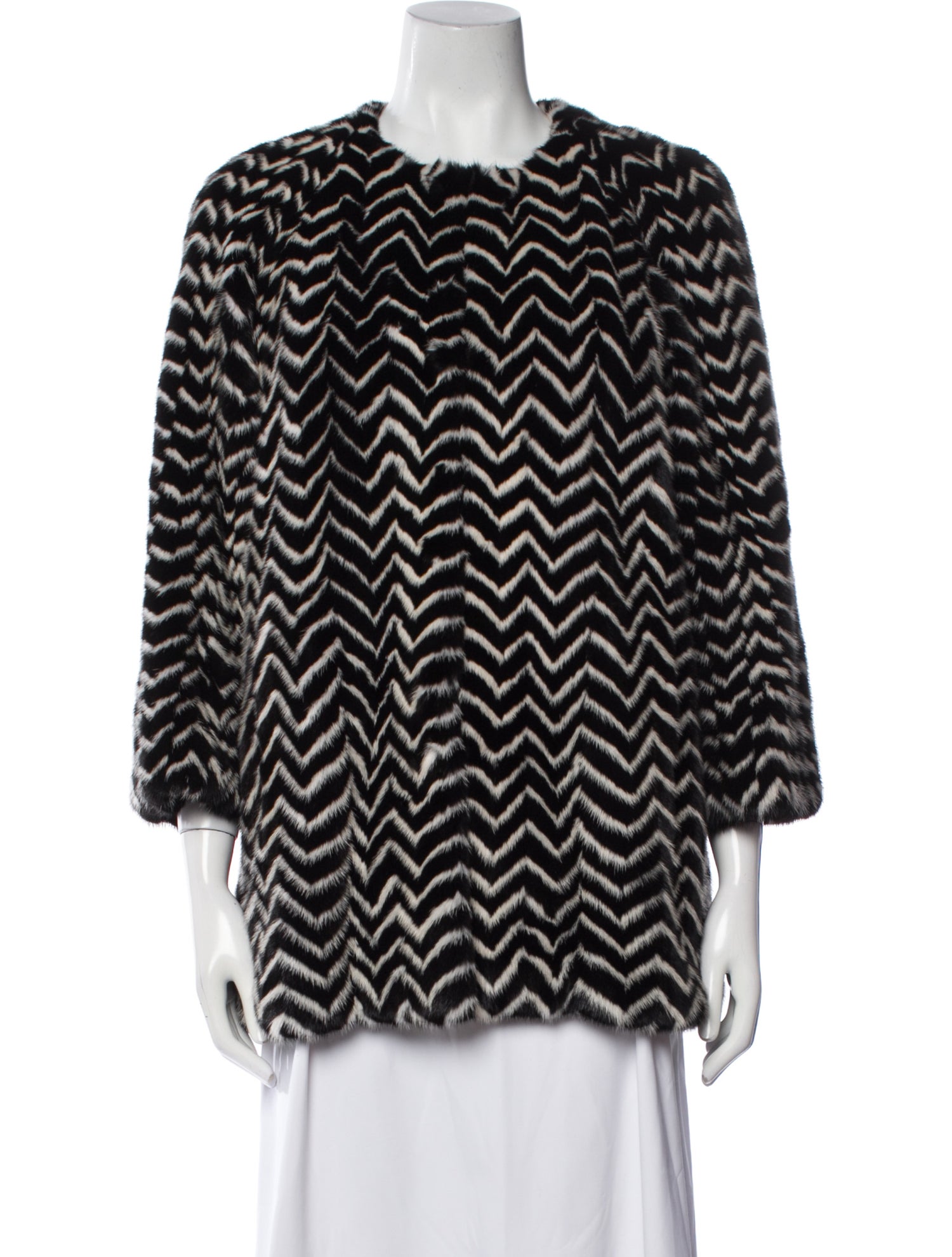 J. Mendel Mink Printed Fur Jacket