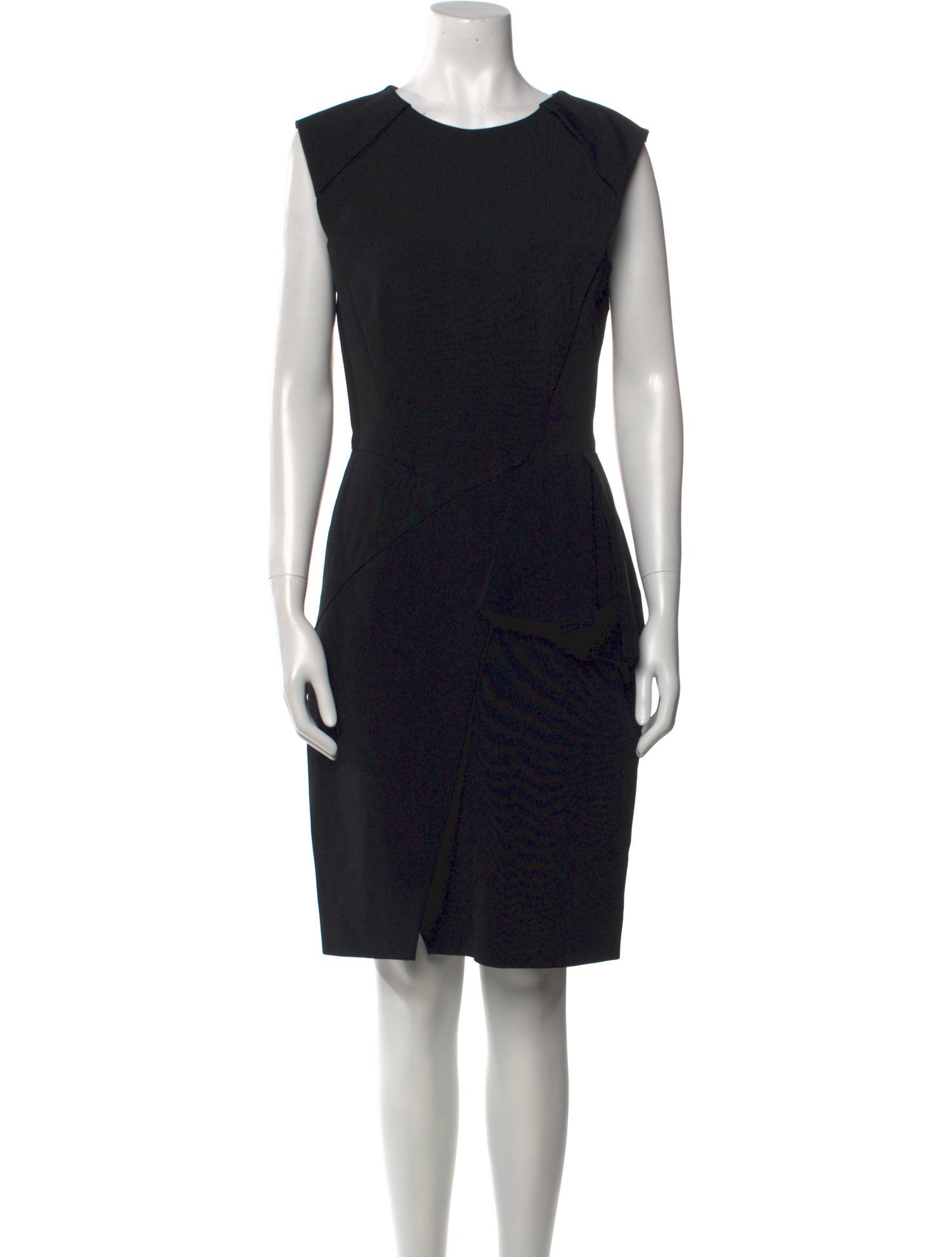 J. Mendel Crew Neck Knee-Length Dress