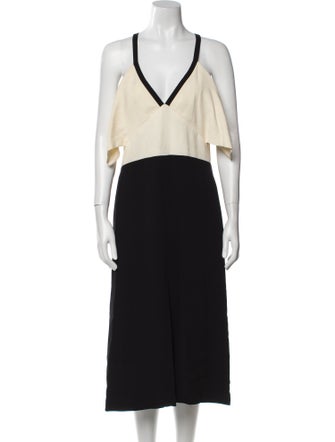 J. Mendel Silk Midi Length Dress