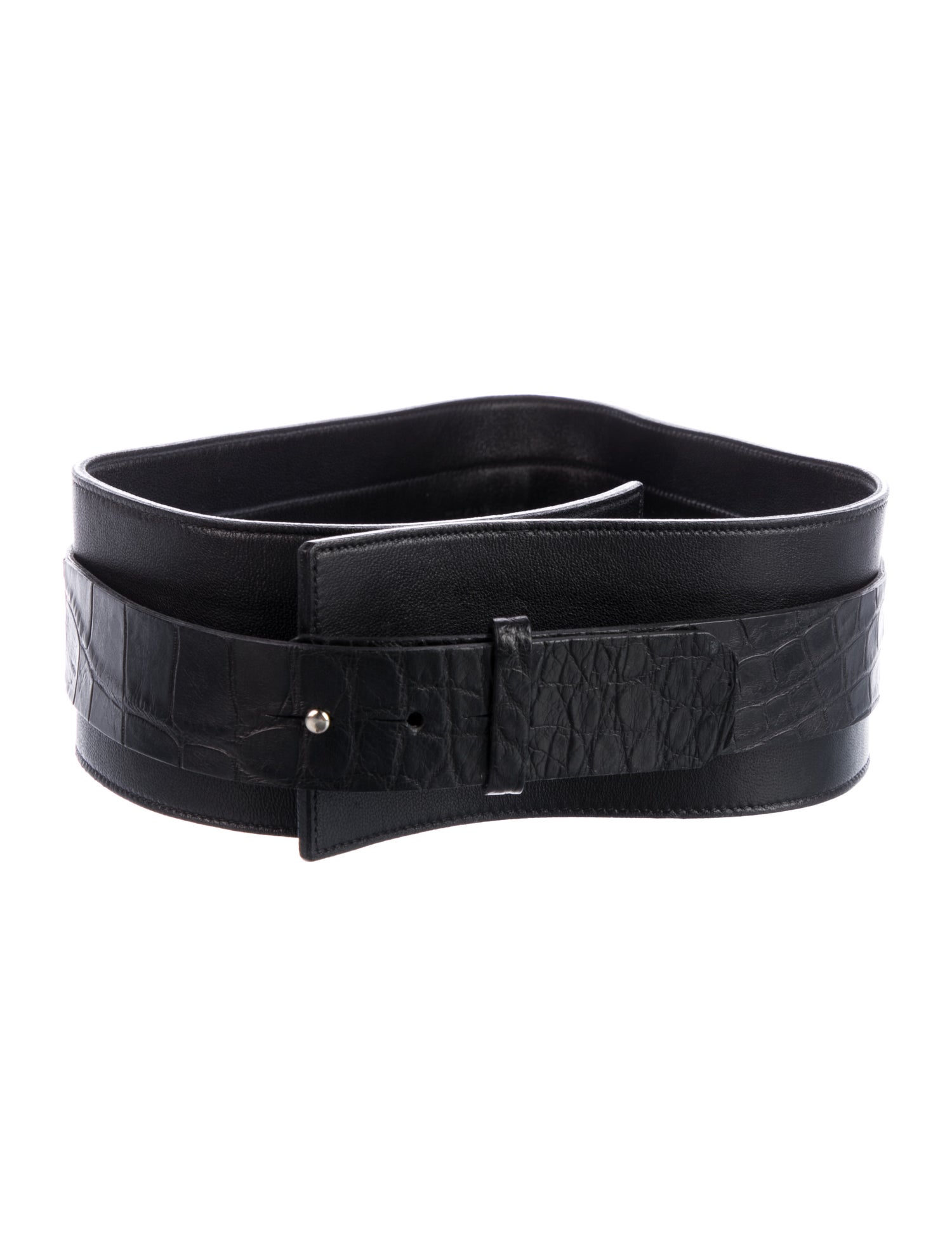 J. Mendel Wide Leather Waist Belt