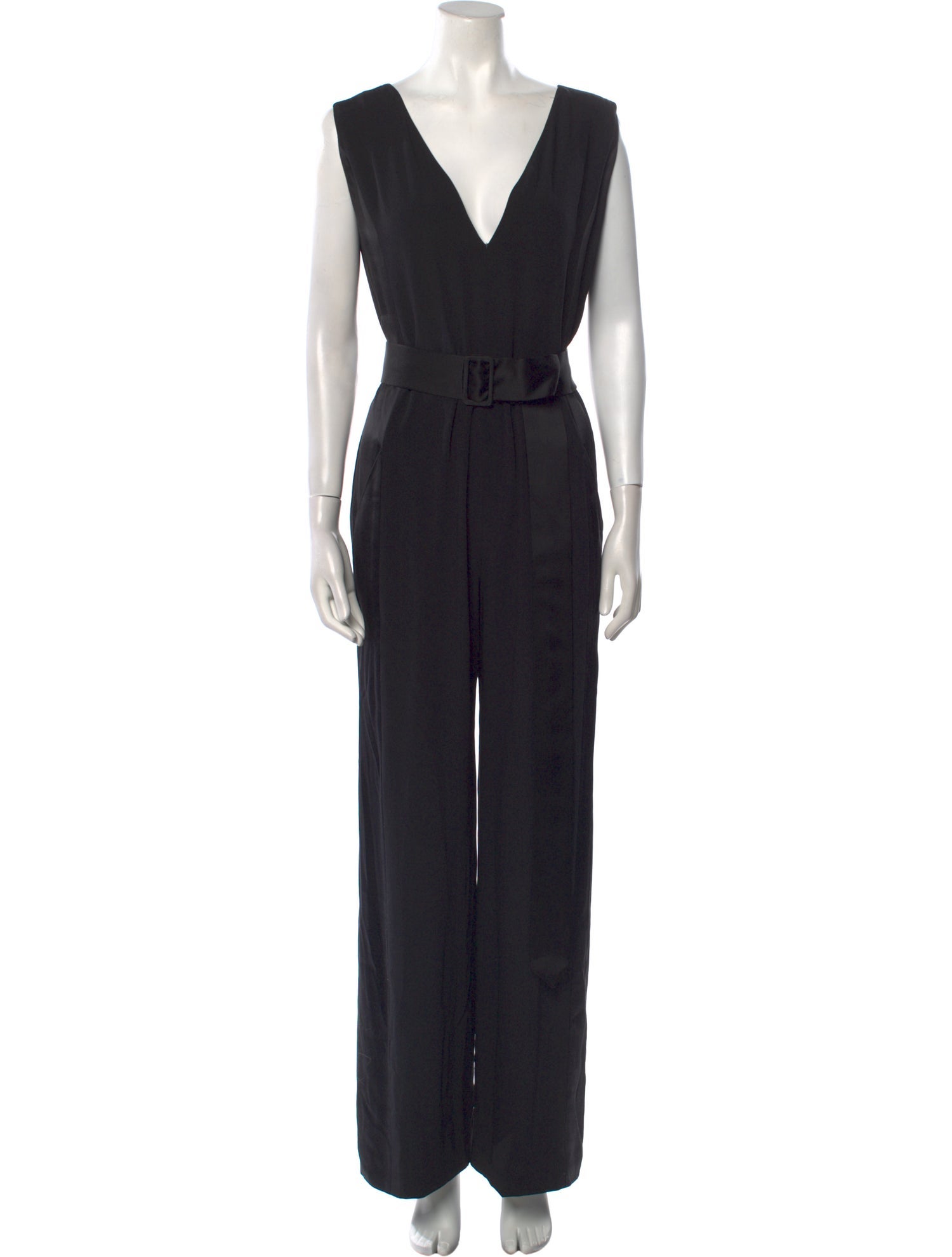 J. Mendel Silk V-Neck Jumpsuit