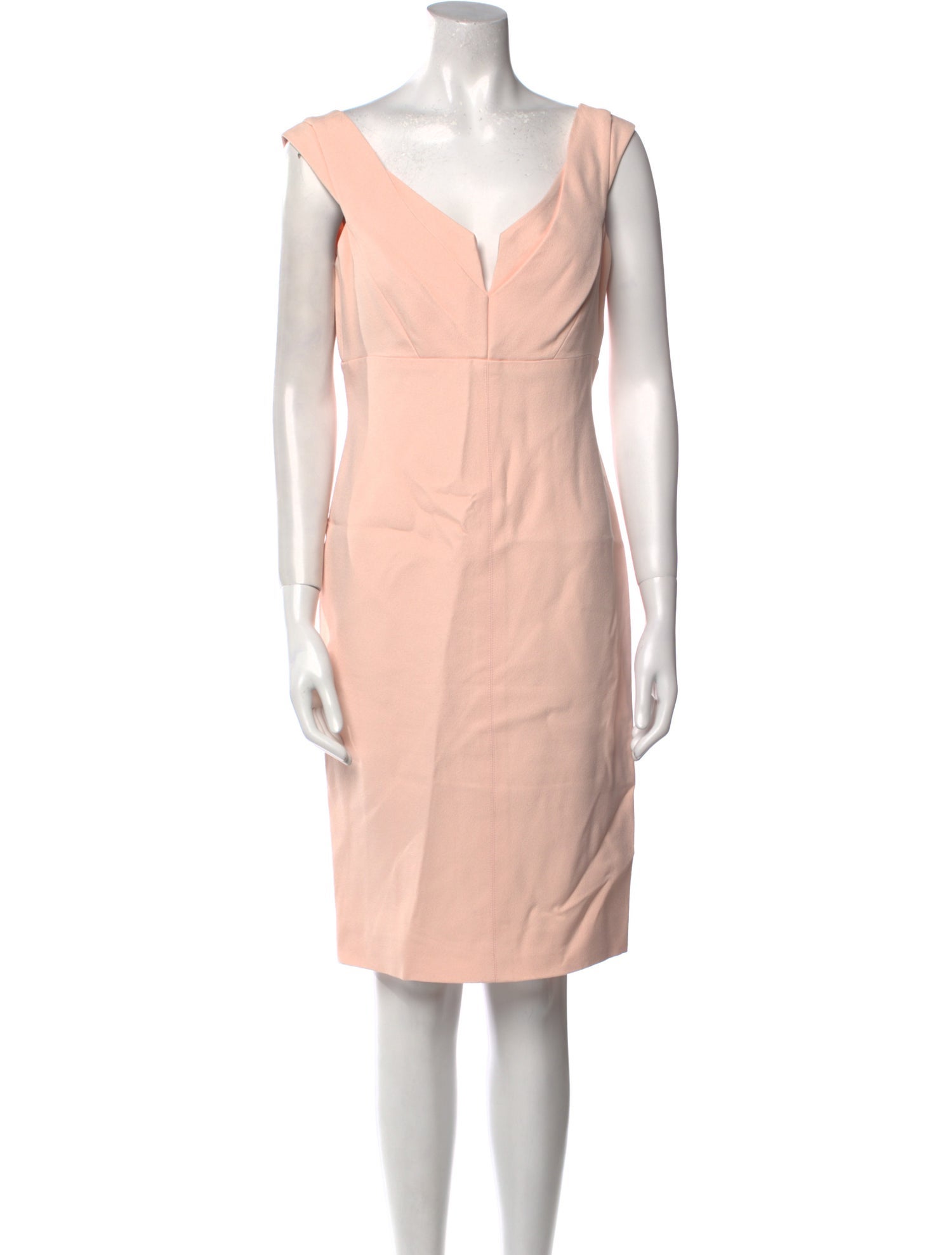 J. Mendel V-Neck Knee-Length Dress