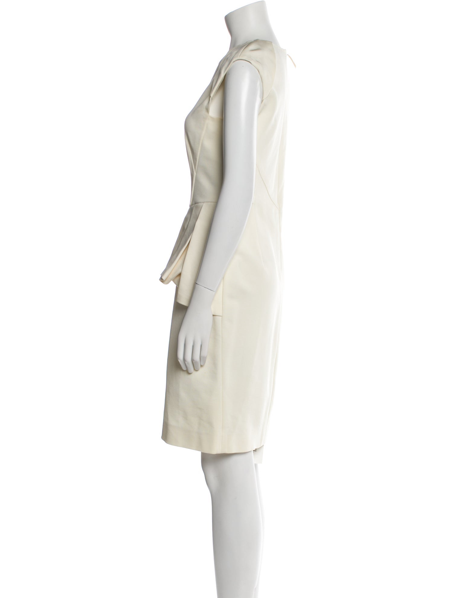 J. Mendel Crew Neck Knee-Length Dress