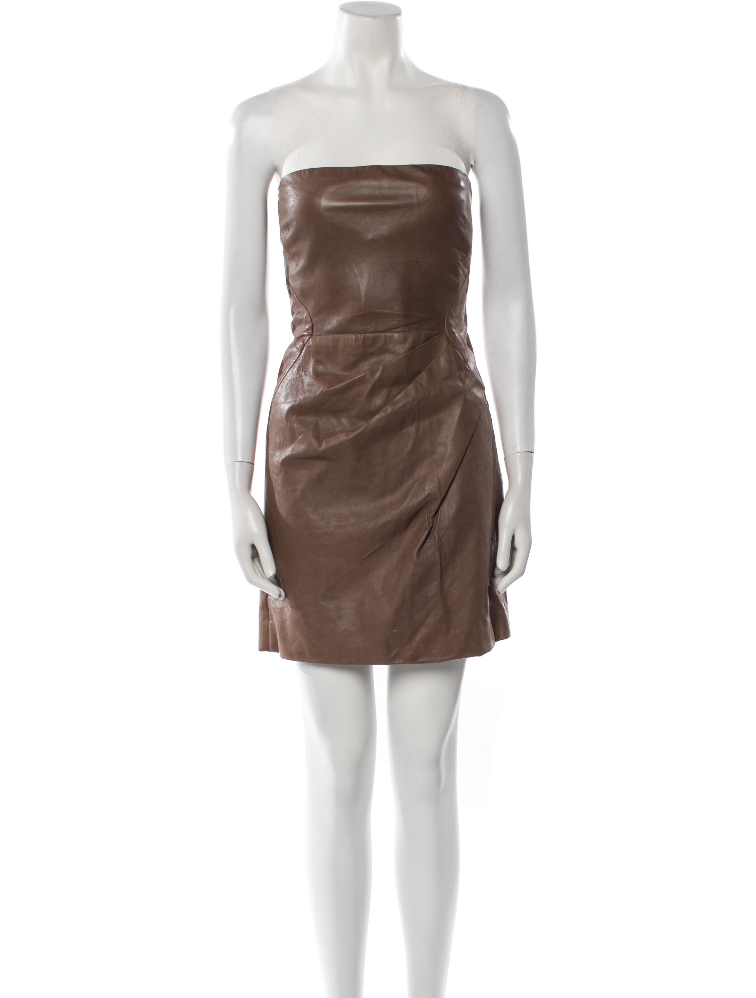 J. Mendel Lambskin Mini Dress