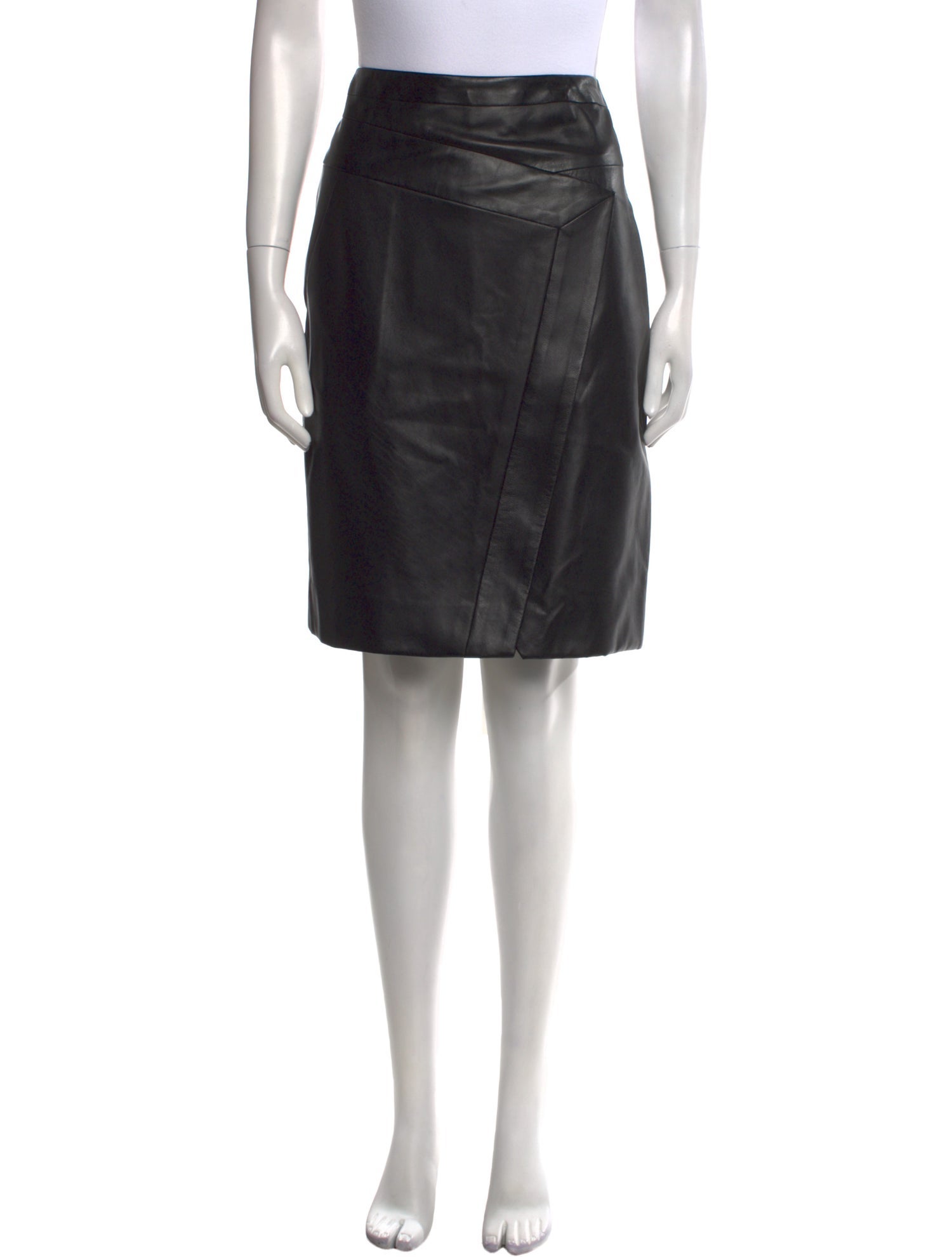 J. Mendel Lambskin Knee-Length Skirt