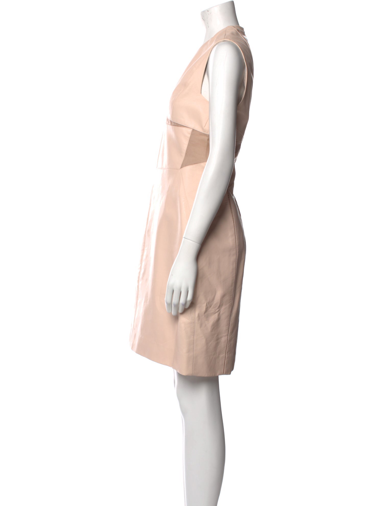 J. Mendel Leather Knee-Length Dress