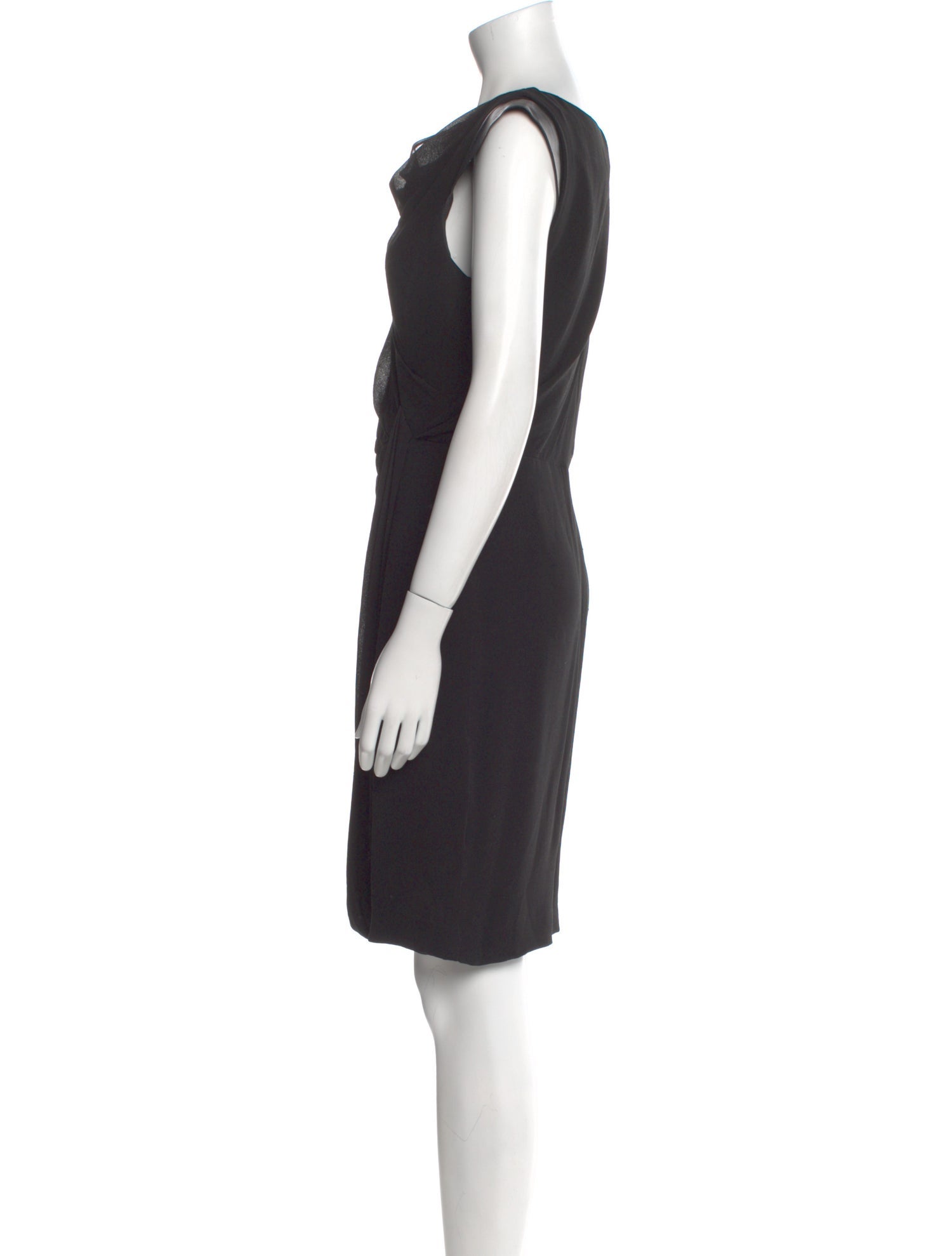 J. Mendel Cowl Neck Knee-Length Dress