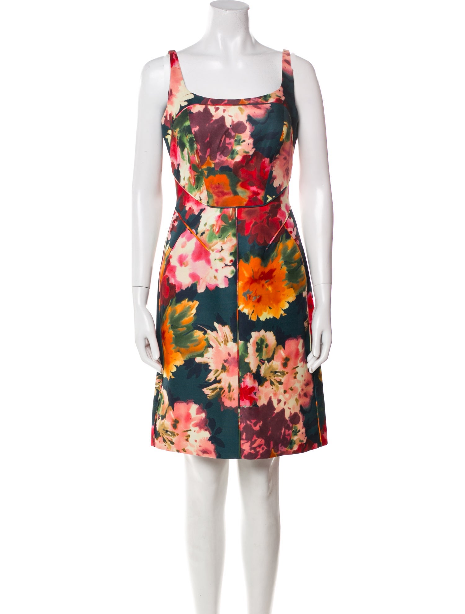 J. Mendel Silk Knee-Length Dress