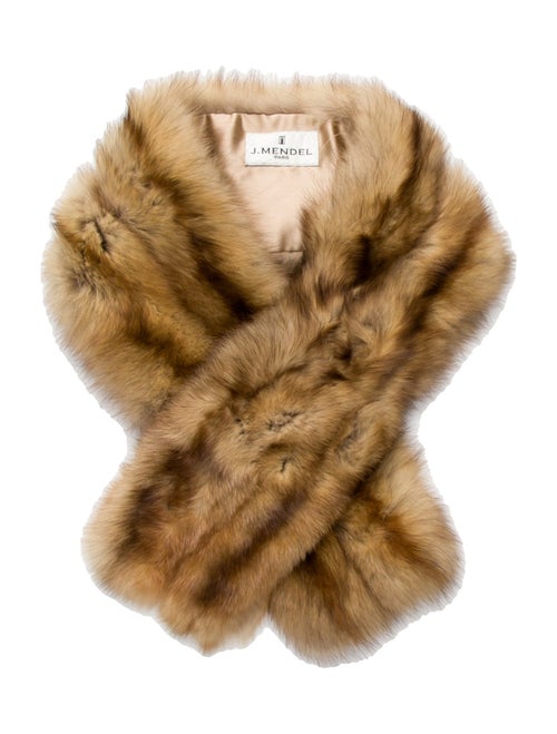 J. Mendel Red Fox Scarf