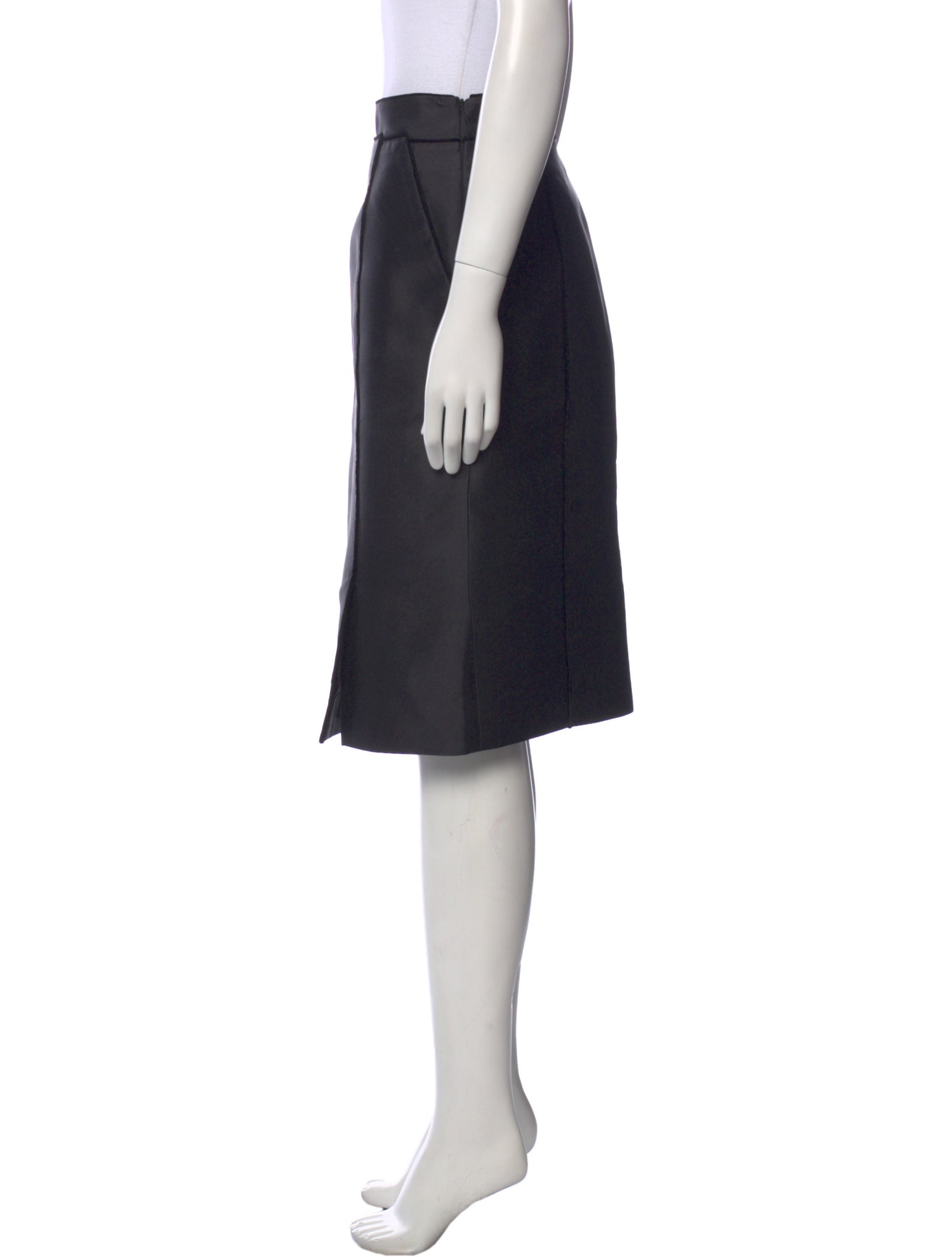 J. Mendel Silk Knee-Length Skirt